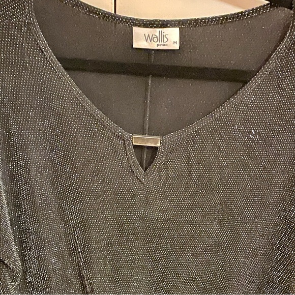 Wallis Petite Sparkle Top EUC Size M - Picture 3 of 6